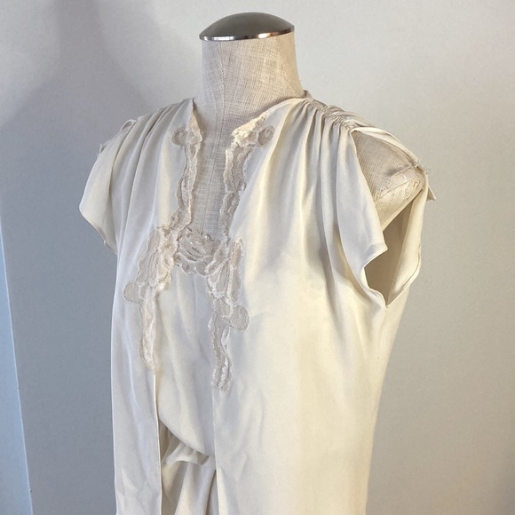 Cream St. Gillian by Kay Unger small dress with matching top - Picture 3 of 12